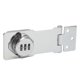 thumbnail image 2 of Mechanical Password Lock Silver Combination Lock Anti Theft Hasp Lock for Door Cabinet Drawer, 2 of 5