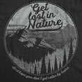 thumbnail image 2 of Mens Get Lost In Nature T shirt Funny Camping Top Summer Vacay Campfire Graphic Tees, 2 of 7