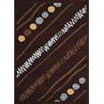 thumbnail image 1 of United Weavers Caf� Crumpets Dark Brown Oversize rug 7'10" X 10'6", 1 of 4