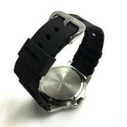 Casio Mens Solar Powered Analog Watch, Black Dial