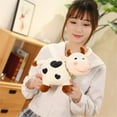 thumbnail image 2 of Birthday Gift Home Decoration Stuffed Animals Cotton For Girls Soft Bull Plush Doll Cow Plush Toy Animal Plush Doll Cattle Plush Toy WHITE, 2 of 8