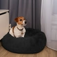 thumbnail image 4 of GOUWAN Calming Donut Dog and Cat Bed, 40" Plush Dog Bed Washable, Round Pet Beds for for Large Dogs，Black, 4 of 10
