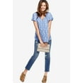 thumbnail image 5 of Ellos Women's Flutter Sleeve Blouse Tunic, 5 of 5