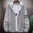 thumbnail image 7 of Summer Skin Coats Men Ultra Light UV Sun Protection Big Size Hooded Windbreaker Jacket Men  Striped Casual Outwear 8XL 9XL, 7 of 7