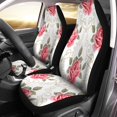 thumbnail image 1 of Juego de 2 fundas para asientos de coche ABPHQTO diseño de flores y rosas, 1 of 4