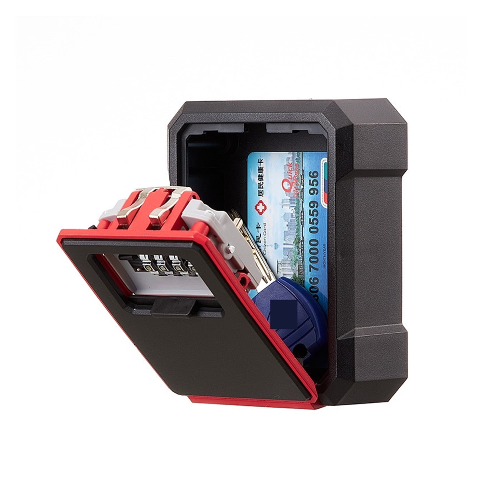 Wall Mount Key Storage Secret Box Organizer 4 Digit Combination Password Security Protection Code Lock Home Safe Deposit Box ,Security and Anti-Theft