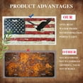 thumbnail image 5 of Rustic Flag flying Eagle Front License Plate,Metal License Plate,Funny Standard Plates Personalized Novelty Decorative For Men/Women/Boys/Girls Car 6×12 Inch, 5 of 7