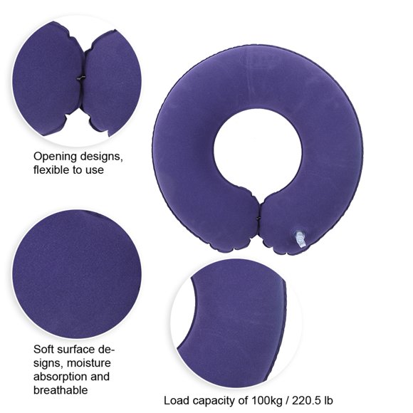 Hemorrhoid Pillow, Inflatable Cushion Inflatable Donut Cushion PVC Anti Bedsore Wheelchair Bedridden Patient Inflatable Cushion Pad Mat