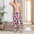thumbnail image 5 of Mens Pajama Pants - Soft Sleep & Lounge Pants for Men, Cute cartoon eyes red Cuteness Casual PJ Bottoms Pants with Pockets, 5 of 5