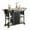 Dark Gray, variant on Bestier Rolling Kitchen Utility Cart w/ Collapsible Surface Extender, Black