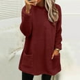 thumbnail image 6 of Womens Oversized Sweatshirts Hoodies Fleece Crew Neck Pullover Sweaters Casual Comfy Fall Fashion Outfits Clothes 2023, 6 of 7