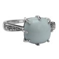 thumbnail image 2 of Solitaire Opal 4.73 Ctw 925 Sterling Silver Accents Women Love Christmas Ring, 2 of 8