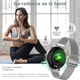 thumbnail image 4 of Reloj inteligente para mujer con función femenina, reloj inteligente deportivo plateado resistente al agua, monitor de frecuencia cardíaca y oxígeno en sangre, podómetro de calorías, 4 of 5