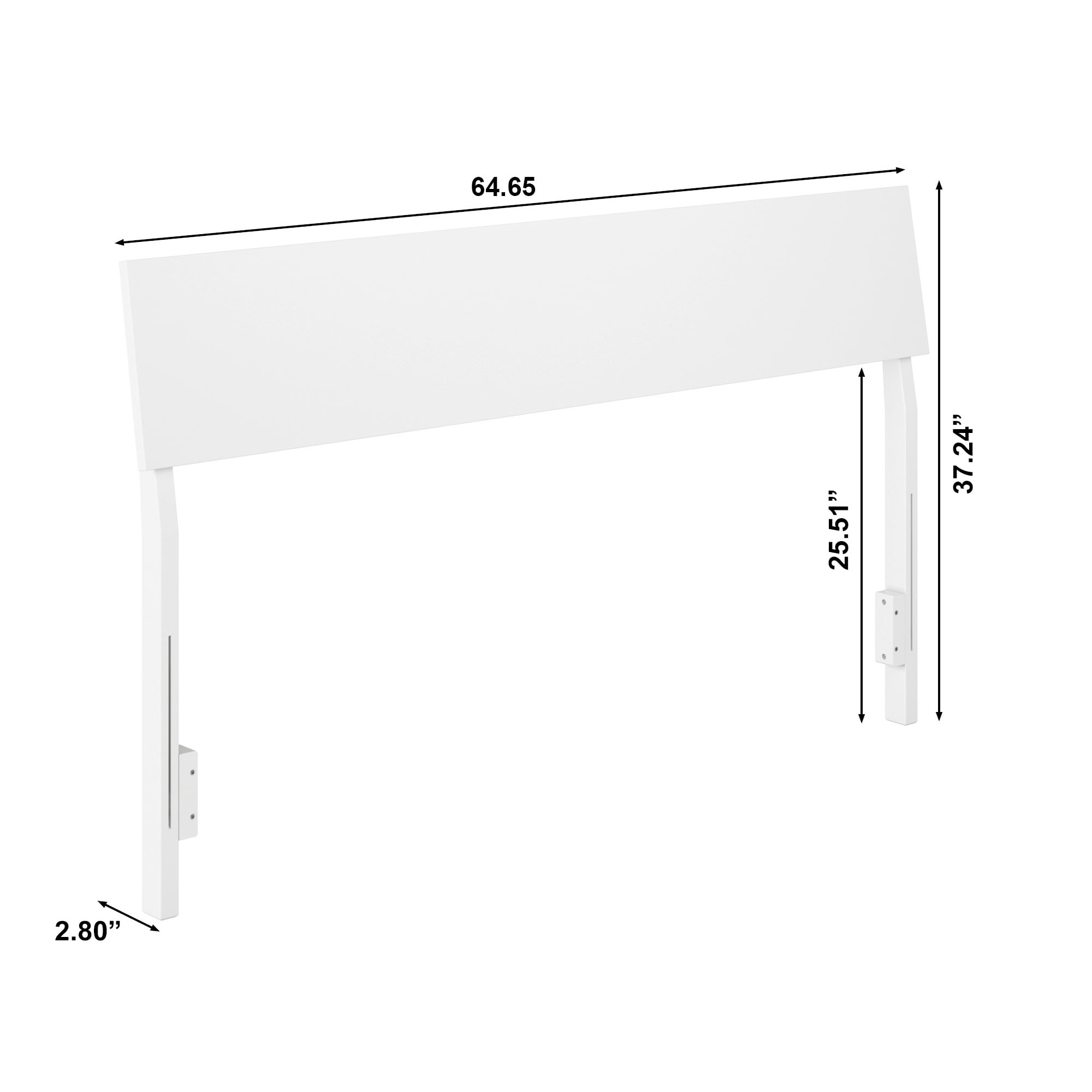 Bradford Queen Solid Wood Headboard in White