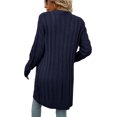 thumbnail image 4 of LAICAIW Cardigan Femme Manches Longues Tricot Torsadé Ouvert Ample avec Poche, 4 of 5