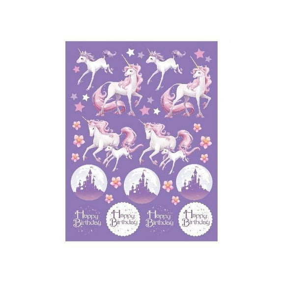 Access Unicorn Fantasy Value Stickers, 4 Ct