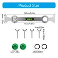 thumbnail image 5 of Shower Wrench Tool Multifunctional Angle Wrench Self-Leveling Curved Angle Wrench Bathroom Repair Wrench Tool, 5 of 13