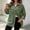Green, variant on Women's Lapel Corduroy Button Down Shacket, Roll Tab Long Sleeve Dual Chest Pocket Loose Fit Solid Overshirt Jacket for Fall Winter Daily