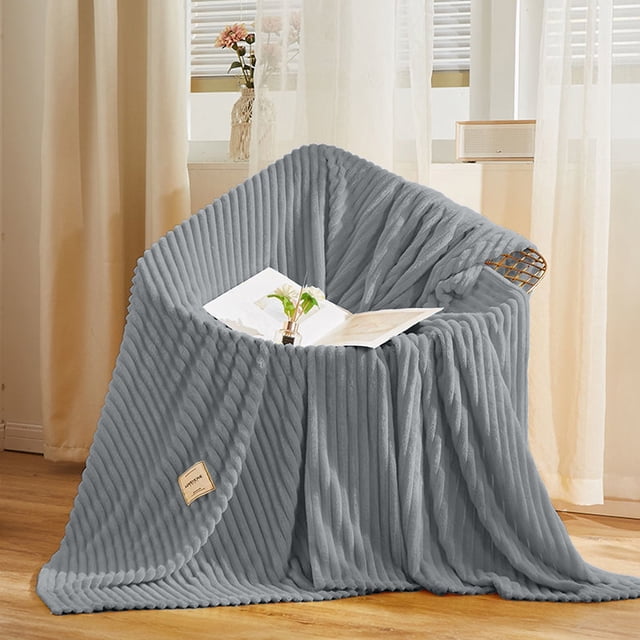 Xihbxyly Manta de Forro Polar Suave, Manta de Siesta de Forro Polar Color Leche, Material de Poliéster Transpirable, Uso En Todas Las Estaciones, Comodidad Refrescante, Esencial para Viajes En Casa o