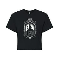 Wicked - Glinda Silhouette - Juniors Cropped Graphic T-Shirt