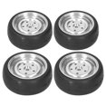 thumbnail image 4 of 63mm diámetro 4 agujeros RC antideslizante Neumáticos neumático de goma para WPL D12 1/10 modelo coche, 4 of 8