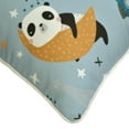 thumbnail image 2 of The HomeCentric Decorative Pillow Cases Blue Pack of 2, 26"x26" (65x65 cm) Cotton Nursrey & Kids Pillows Throw Pillow Cover For Sofa, Abstract Nursrey Style - Panda In Space, 2 of 3