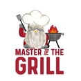 thumbnail image 3 of Reed, Tara 20x20 Black Modern Framed Museum Art Print Titled - Gnome Grill Masters sentiment III-Master of the Grill, 3 of 5