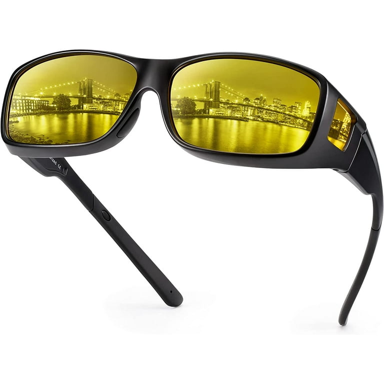 Fashion Sunglasses Yellow Mirror Lens Driving Sport Outdoor Shades