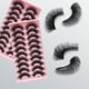 thumbnail image 1 of Pestañas Postizas 3D Rizadas Imitación Visón 10 Pares Hechas a Mano Pestañas Falsas Maquillaje Natural Simulado Cruzado Desordenado, 1 of 5