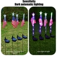 thumbnail image 5 of Qocolhg Solar Lights Outdoor Waterproof, 4th of July Decorations Solar Flag Pole Light Flagpole Light Upgrade Solar Outdoor Dusk To Led Solar Lights Outside House Garden Yard American Flags Decor, 5 of 8