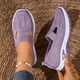 thumbnail image 5 of Zapatos ortopédicos para mujer, zapatillas ortopédicas tejidas con soporte de arco ancho, sin cordones, informales, transpirables, suaves y antideslizantes., 5 of 8