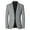 Gray, variant on Vedolay Casual Tops for Men Blazers for Work Casual Open Front Long Sleeve Work Office Jackets,Navy 4XL