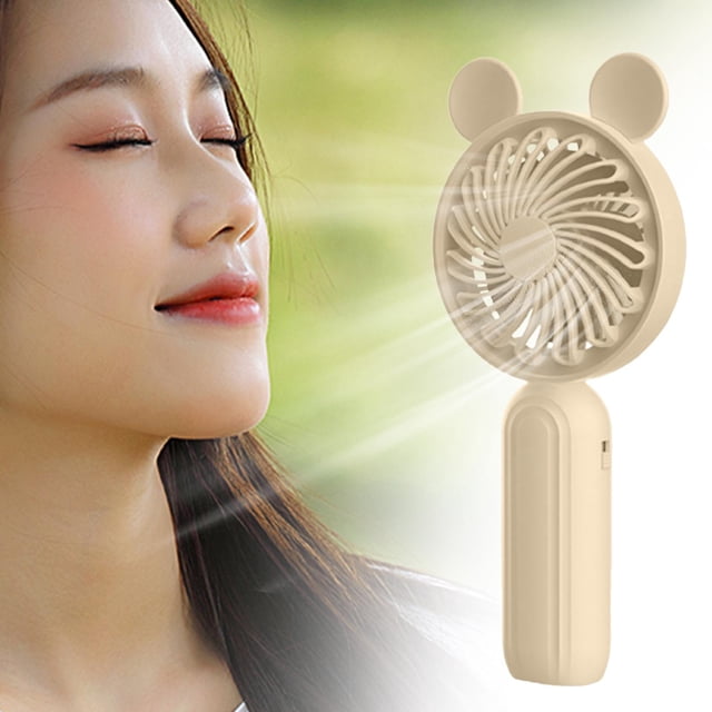 Mini ventilador de mano BLESIY para maquillaje USB Ajustable 3 Velocidades con oreja de gato