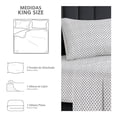 thumbnail image 2 of Juego De Sábanas Mainstays King Size Blancos Rayas, 2 of 4