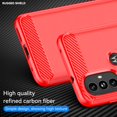 thumbnail image 3 of HSHDLDF Moto G Power 2022 Slim Sturdy Cases Compatible with Motorola Moto G Power 2022 Cases Rugged Shield Thin Covers GPower 2022 Etuis Skins Bumpers (Red), 3 of 7