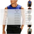 thumbnail image 3 of Lopecy-Sta Mens Tank Tops Crew Neck Gradient Graphic Sleeveless Sports Fitness Summer Vacation Beach Casual Workout Shirts, 3 of 5
