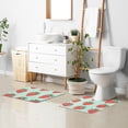 thumbnail image 6 of Yayeee Bath Rug for Bathroom Floor Non Slip Rectangle Fluffy Soft Absorbent Mat, 16"x24", Red Strawberry, 6 of 7