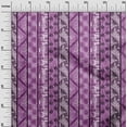 thumbnail image 3 of oneOone Viscose Jersey Purple Fabric Aaian Batik Craft Projects Decor Fabric Printed By The Yard 60 Inch Wide, 3 of 4