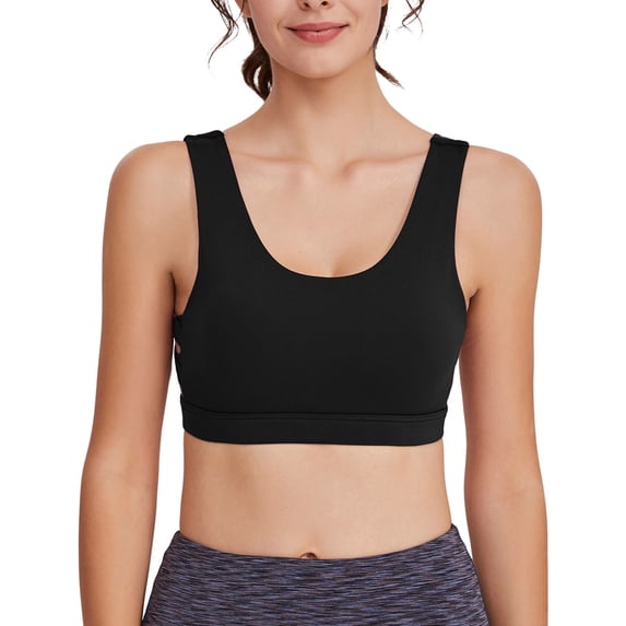 Bigersell Bra and Panty Set Women's Sport Yoga Bra Beautiful Back Sport Underwear Wearing Fitness Yoga Clothes Female Plus Size Sports Bra Women Synthetic Full-Figure Bra Style 942, Black S