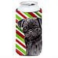 thumbnail image 2 of Pug Candy Cane Holiday Christmas Tall Boy Hugger, 2 of 2