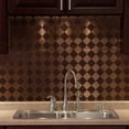 thumbnail image 2 of FASÄDE Miniquattro Decorative Vinyl Backsplash Panel in Oil Rubbed Bronze (6X6 Inch Sample), 2 of 5