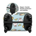 thumbnail image 2 of Rateoe Rabbit Burger Coffee Printed Luggage Cover, Suitcase Protector Fits 18-32 Inch Luggage-X-Large, 2 of 7