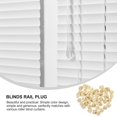 thumbnail image 2 of HOMSFOU 50pcs Curtain Rod Plug Blinds Rail Replacement Button Plugs, White ABS Plastic, 1.5x1.5cm, Window Shade Accessory, 2 of 8