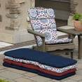thumbnail image 6 of ARDEN Outdoor Rocking Chair or Adirondack Cushion, 20 x 17, Water Repellent, Fade Resistant 17 x 20, Clark Blue, 6 of 12