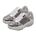 thumbnail image 2 of Zhaomeidaxi Women's Walking Shoes Sequin Lightweight Non Slip Tennis Sneakers Lady Girls Comfort Wedge Platform Athletic Running Shoes, 2 of 8