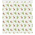 thumbnail image 3 of Ambesonne Crocodile Shower Curtain, Crocodile Flamingo Doodle, 69"Wx84"L, Pistachio Green Blush, 3 of 3