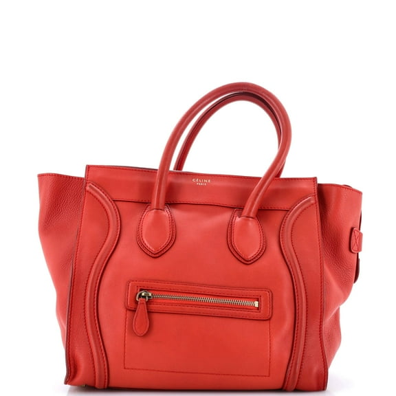 Pre-Owned CELINE Luggage Bag Smooth Leather Mini By Rebag