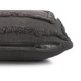 thumbnail image 4 of Laddha Home Designs Geometric Bordered Loomed Rectangular Cotton Lumbar Pillow Cover - 24" - Gray, 4 of 9