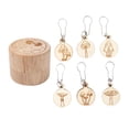 thumbnail image 3 of 6Pcs Wooden Crochet Stitch Marker Round Crochet Latch Rings Marker DIY Removable, 3 of 9