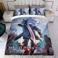 thumbnail image 4 of Devil May Cry Conjunto de sábanas temático, trío de piezas, cómodo y amigable con la piel, diseño único, regalo de decoración para el hogar para familiares, amigos y fans,135cm *200cm, 4 of 6